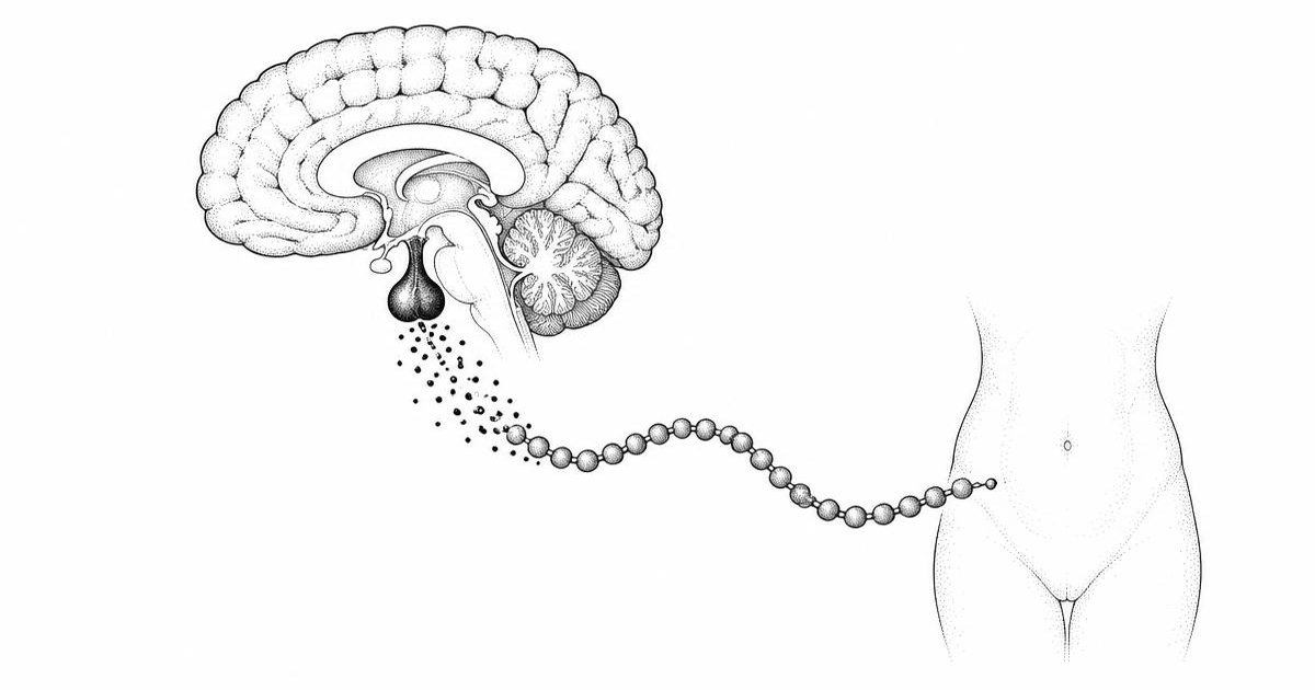 Black-and-white illustration for Tesamorelin